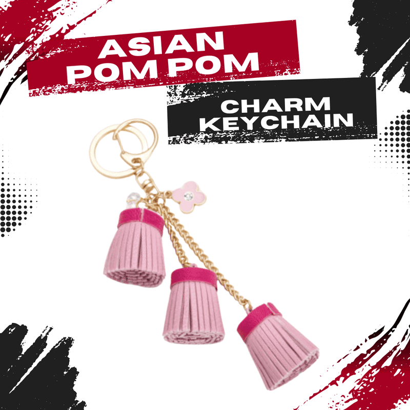 Asian Pom Pom Keychain Asian Pom Pom Keychain
