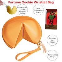 Fortune Cooke Wristlet Bag Fortune Cooke Wristlet Bag