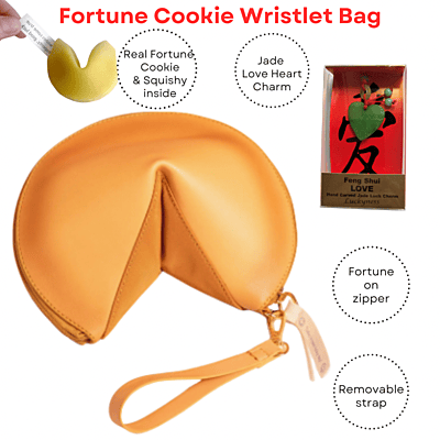 Fortune Cooke Wristlet Bag