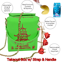 Chinese Takeout Box Bag w/ Strap & Handle Options Plus Accessories Chinese Takeout Box Bag w/ Strap & Handle Options Plus Accessories